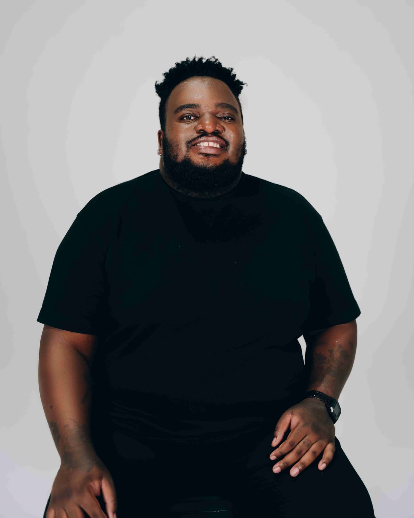 Isaac "Huey" Olifant photographed in session